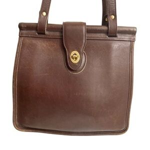 Coach vintage brown leather RARE weston shopper 9021